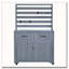 64.9'' H Large Patio Kitchen Island Solid Wood Kitchen Cart-125179355