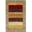 Aadi Hand-Knotted Wool Yellow/Brown/Red Area Rug-393810207