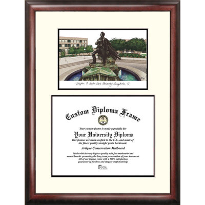 Cadre de diplôme de lithographie à lumberjacks universitaires stephen f austin NCAA