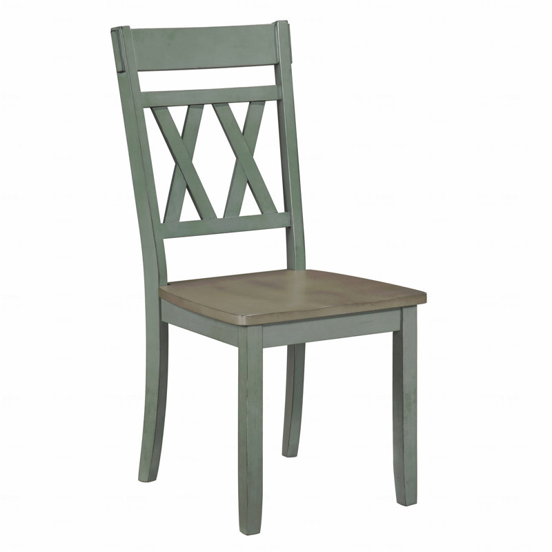 Ensemble de 2 chaises de salle à manger, ensemble de chaises d'appoint de conception moderne, Sarcelle