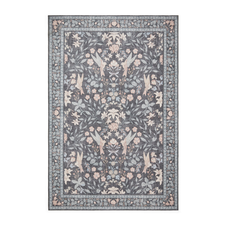 Vintage Look Digitally Printed Area Rug, Runner 61 x 230 cm