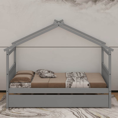 Lit simple en bois - Lit gigogne simple inclus