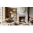 Reeded Cast Stone Fireplace Surround with Standard Hearth-104098385-104098388