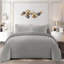 Aspire Homeware 4 Piece Hotel Quality Striped Duvet Bedding Set with Pillowcases and Fitted Sheet for Luxury Bedding Comfort-119236694-119236686