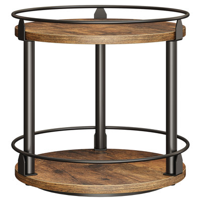 2 Tier Rotating Spice Rack, Lazy Susan Organizer, Spice Turntable Organizer, Industrial Turntable Spice Holder for Kitchen Countertop and Cabinet