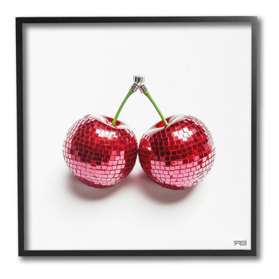 DiscoCherriesonWhiteGicleeArtbyRB