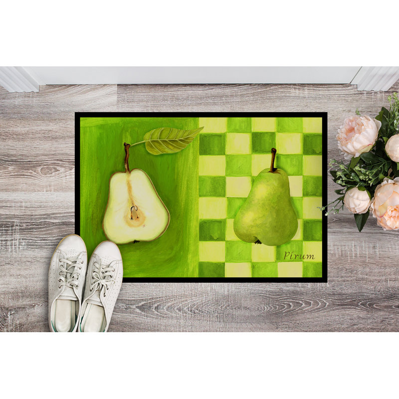 Tapis d'entrée antidérapant Pear, Rectangle 2 pi x 3 pi