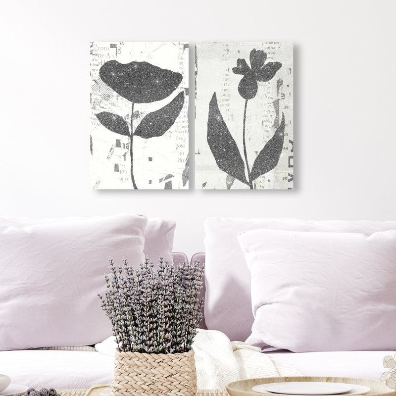 Single Flowers Set Set by Oliver Gal, 30"H x 20"W, Gallery Wrapped