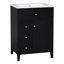 Meuble-lavabo moderne 24 po avec évier en bois d'hévéa Quarryn-1436977386