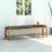 Acacia Wood 3 Seater Bench