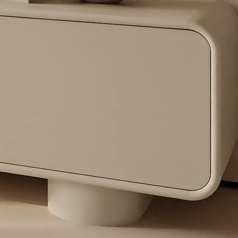Meuble télé simple en bois massif de style crème, 70.86"