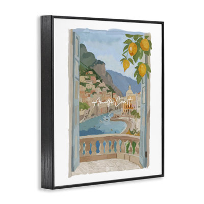 «Amalfi Coast Architecture», estampe numérique, design par Amelia Noyes