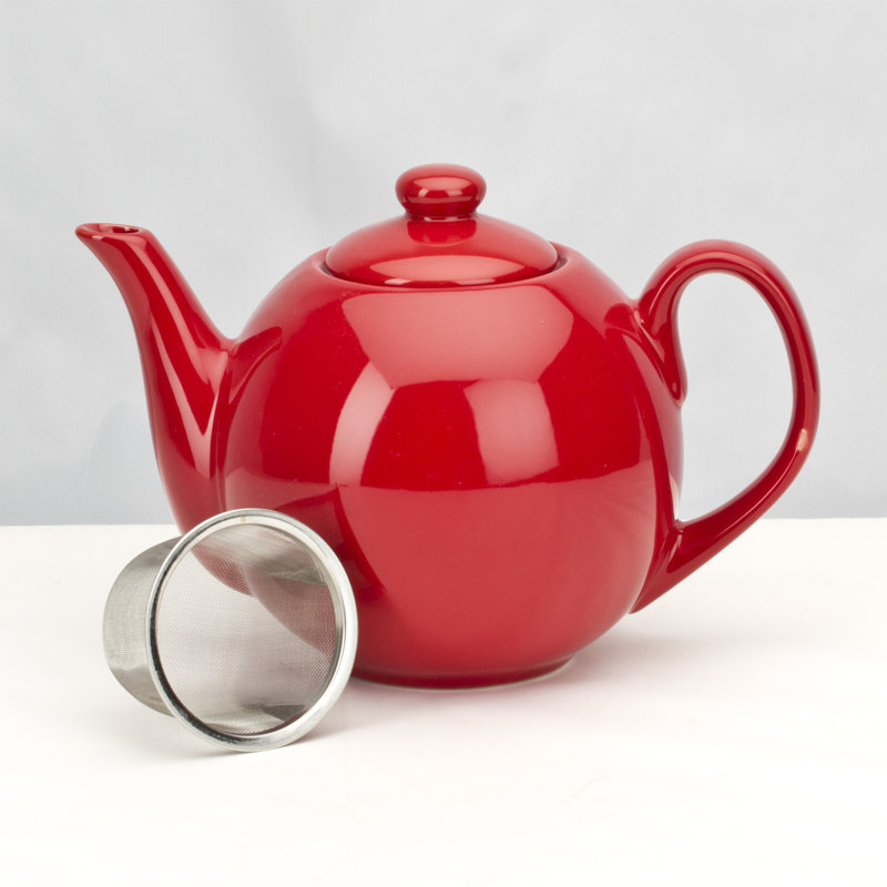 Théière Lillkin avec infuseur 1,06 qt Teaz, Simplement rouge