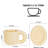 Fat handle ceramic cup set