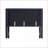 Queen Size Upholstered Headboard - Navy Blue Polyester Wingback with Button Tufting, Adjustable Height Metal Legs for Bedroom-1327891380