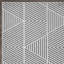Tapis intérieur / extérieur gris / blanc en polypropylène tissé à la machine Averygrace-86811550