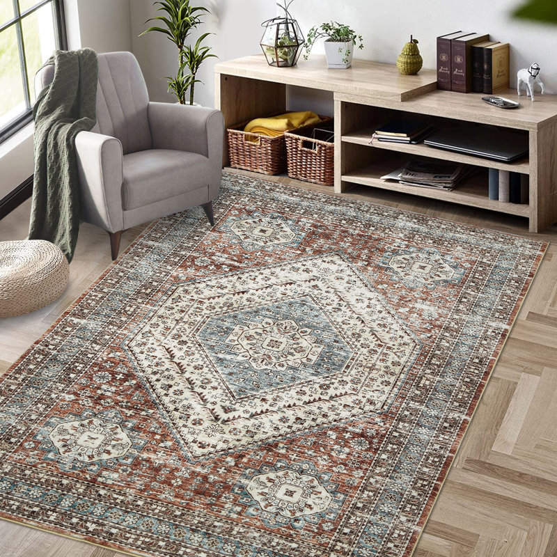Caong Rectangle Oriental Area Rug, Rectangle 160 x 230cm
