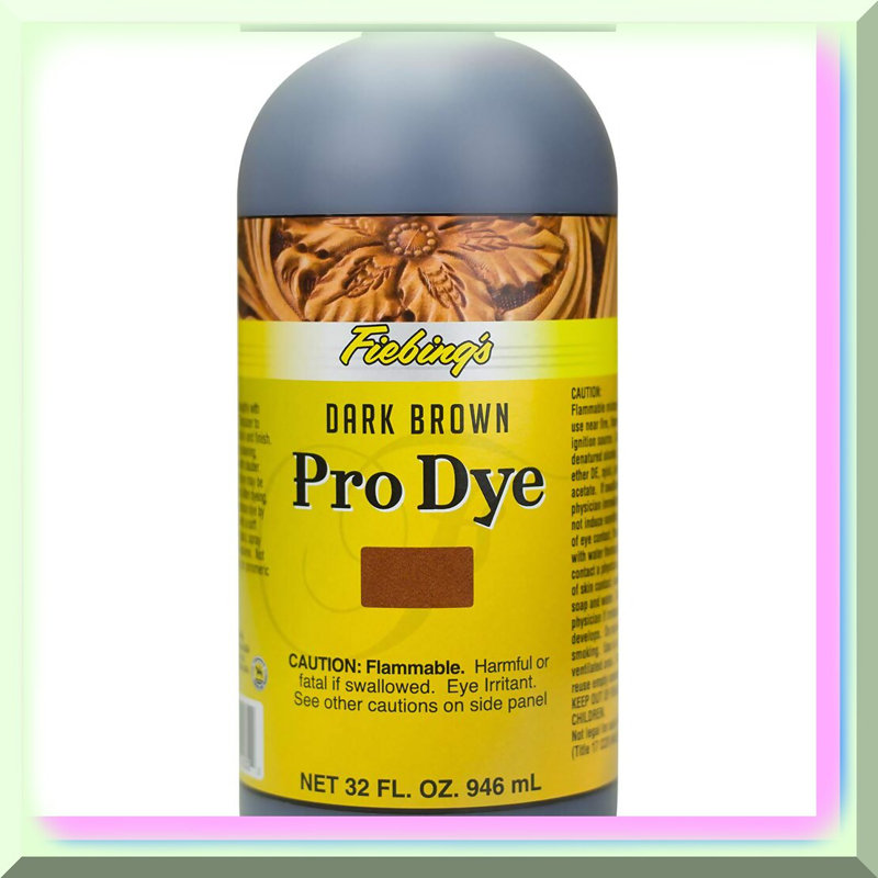 LeatherLux Dark Brown Pro Leather Dye 32oz