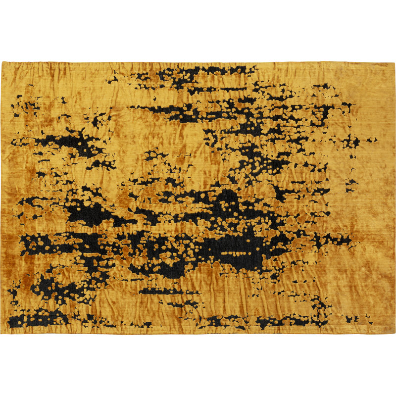Yellow/Black Rug, Rectangular 170 x 240cm
