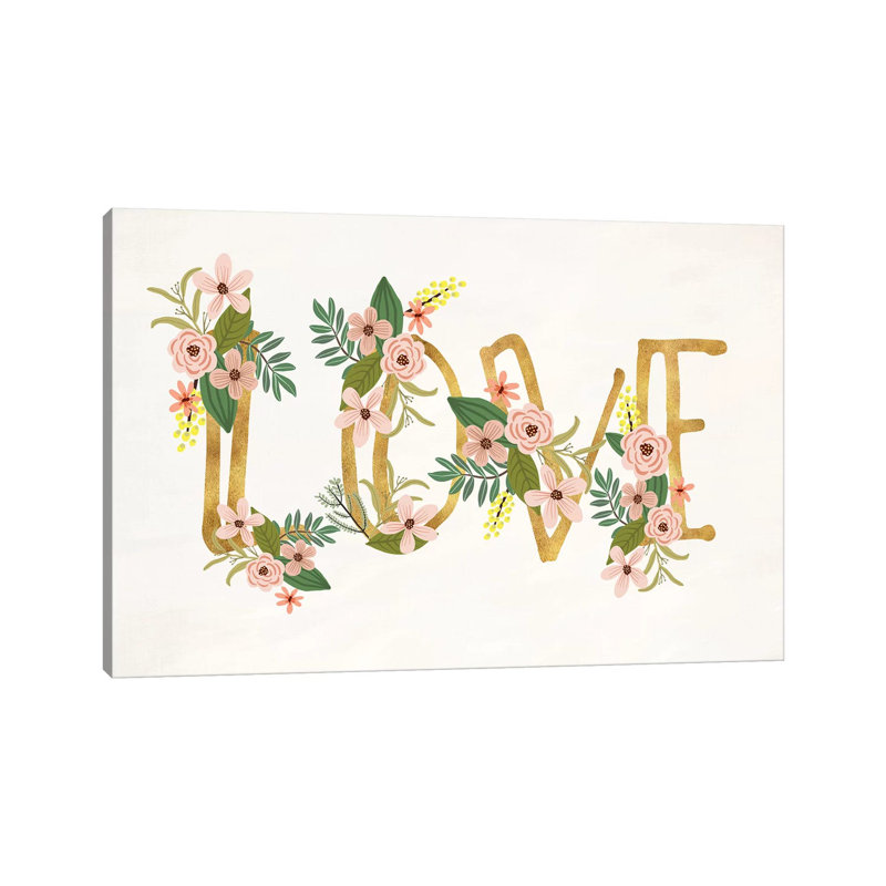 Love III by Mia Charro - Wrapped Canvas Gallery-Wrapped Canvas Giclée, 20.32 cm H x 30.48 cm W