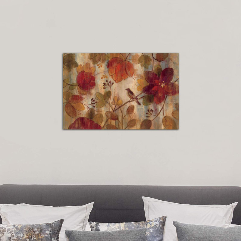 «Exotic Garden» par Silvia Vassileva - reproduction d'art, Toile tendue, H 18 po x l 26 po x P 1,5 po