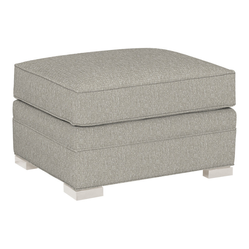 Davidson 28" Ottoman, Casa Blanca, Tarbee Pebble