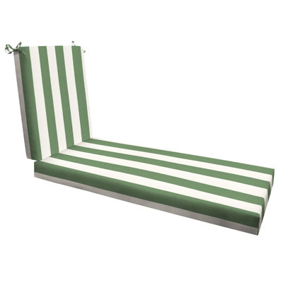 Coussin de chaise longue d'extérieur Meridian - Résistant aux intempéries, réversible, confort moelleux