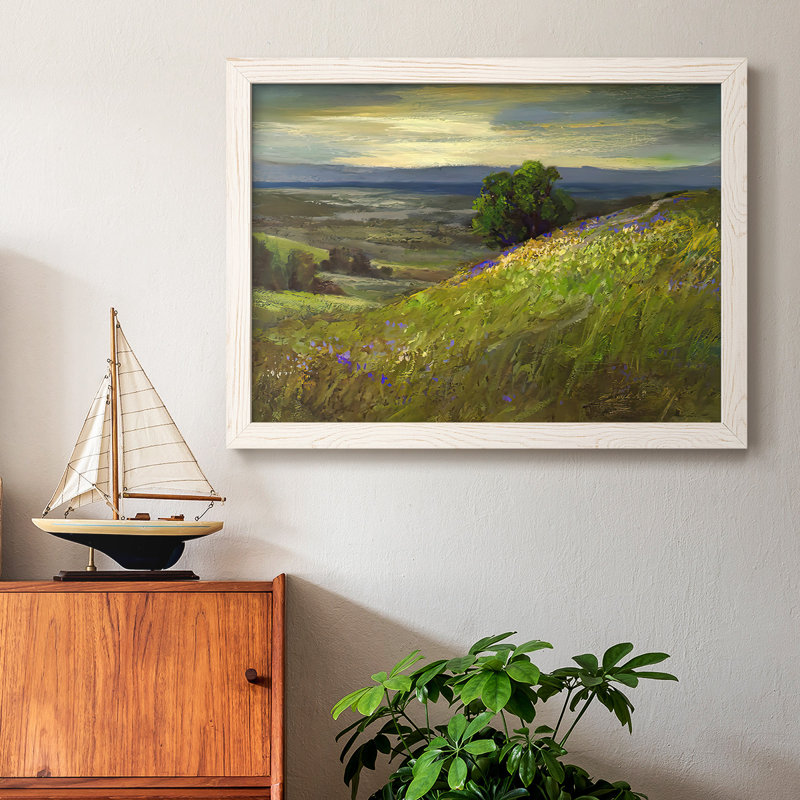" Path Up Windy Hill ", White, 14" H x 20" W
