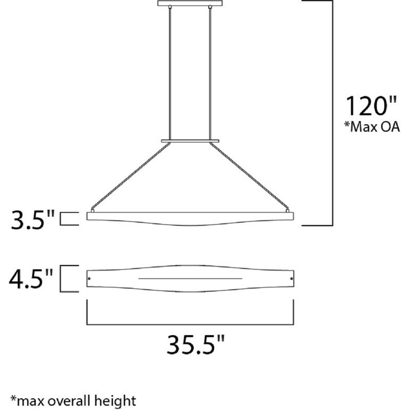 Luminaire suspendu géométrique 1 lumières simple Crux