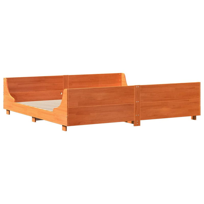 Bed, Wax Brown, 200 x 200cm