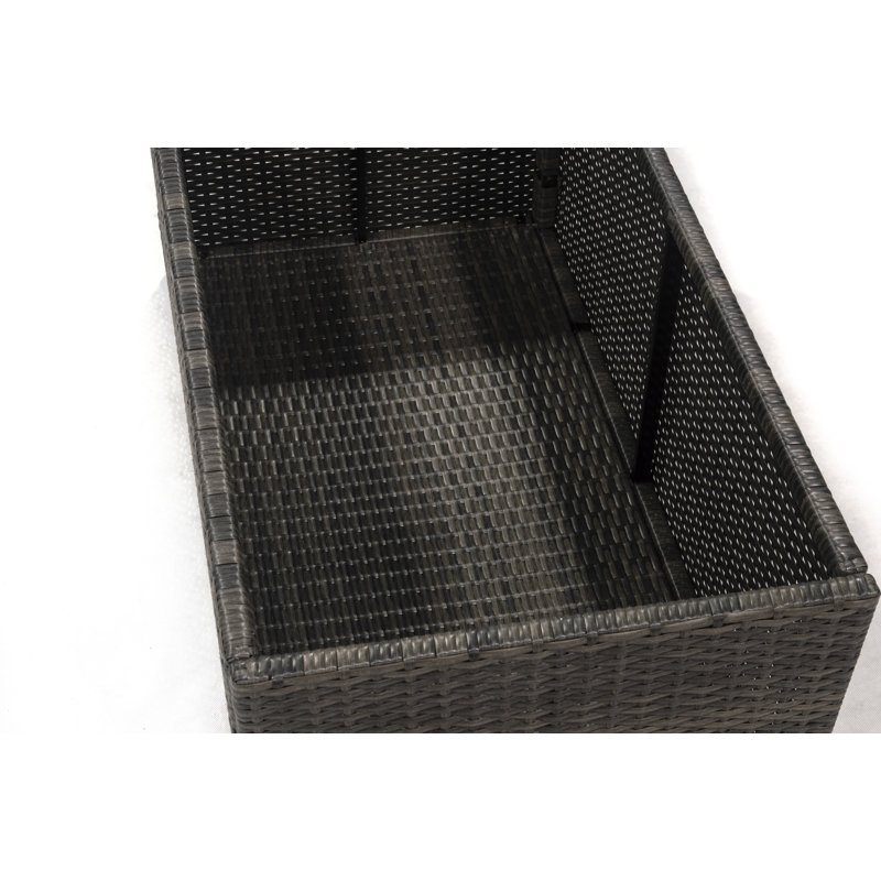 Jackson 38" Brown Wicker Deck Storage Box