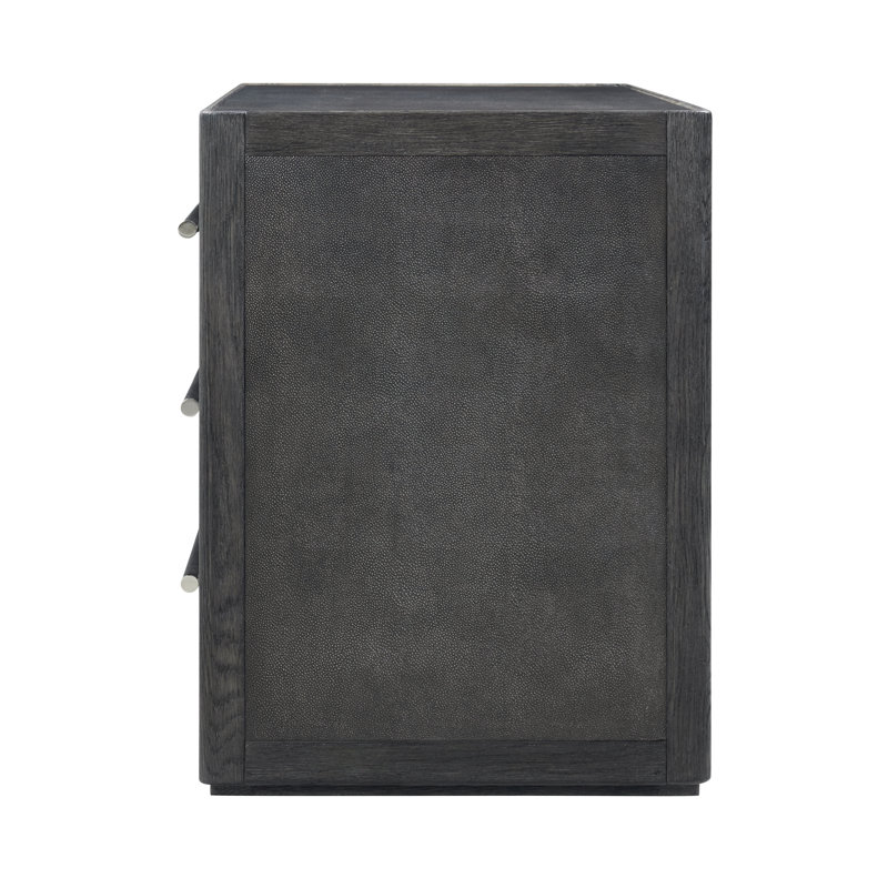 Maxwell 3 - Drawer Nightstand, Obsidian