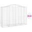 Bitha Silver Metal Arched Gabion Baskets-1085182907-1085182887