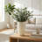 Decorative Round Glass Flower Vase with Speckled Finish for Living Room Decor - Textured Tall Vase for Home Display or Table Centerpiece-2041935473-2041935479