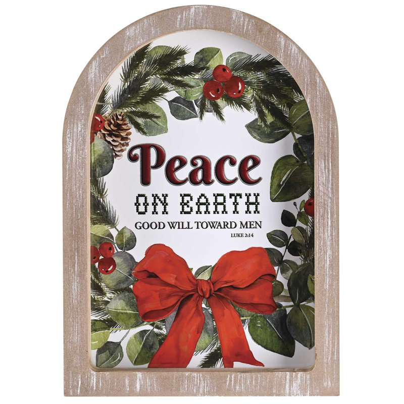 Couronne encadrée Peace On Earth