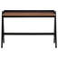 Bureau d'écriture en noyer et noir avec ports USB (bureau)