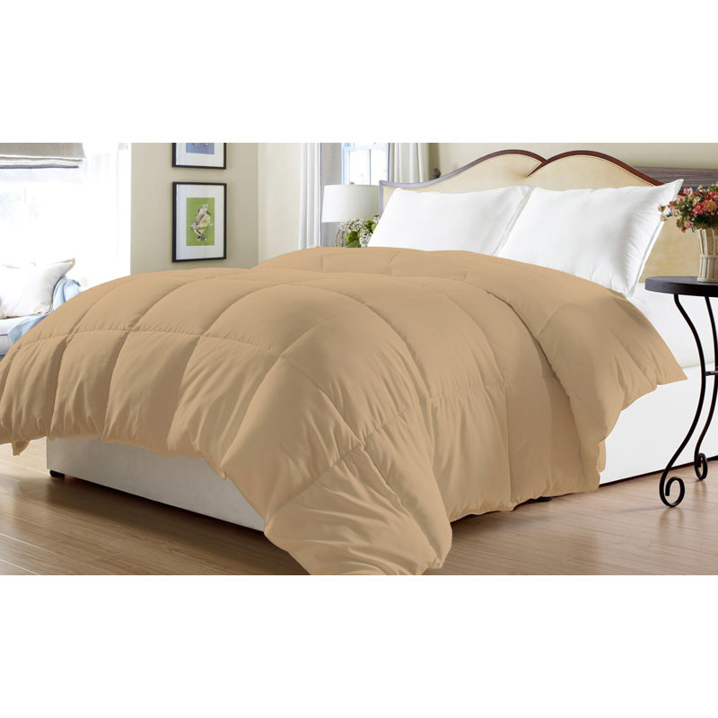 Modern & Contemporary Polyester Ring Stitch Comforter, Full/Queen, Cream