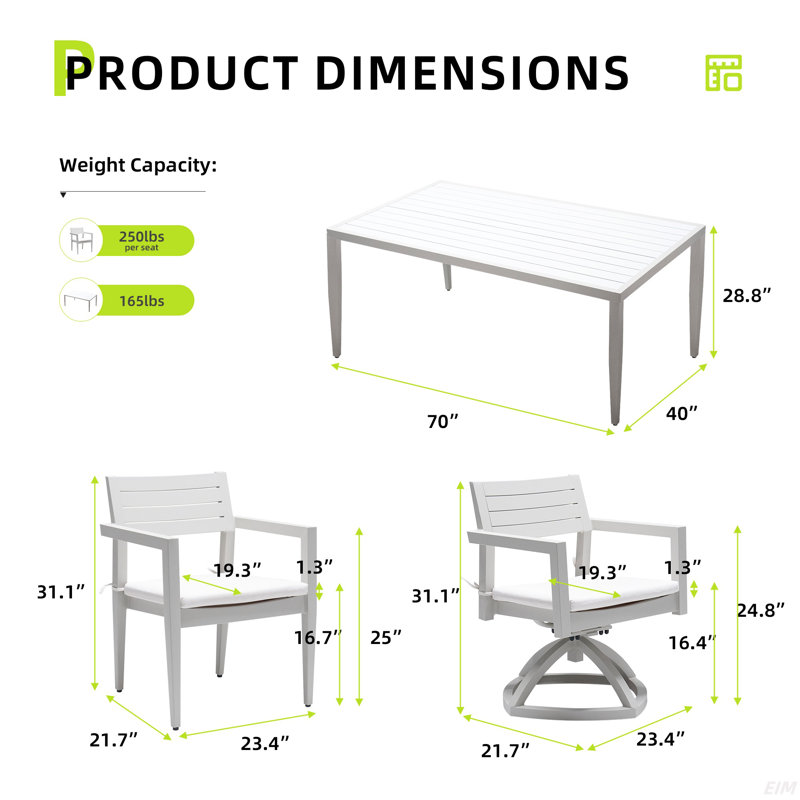 Modern Outdoor Dining Set With Comfortable Chairs And Versatile Table For Relaxing Gatherings