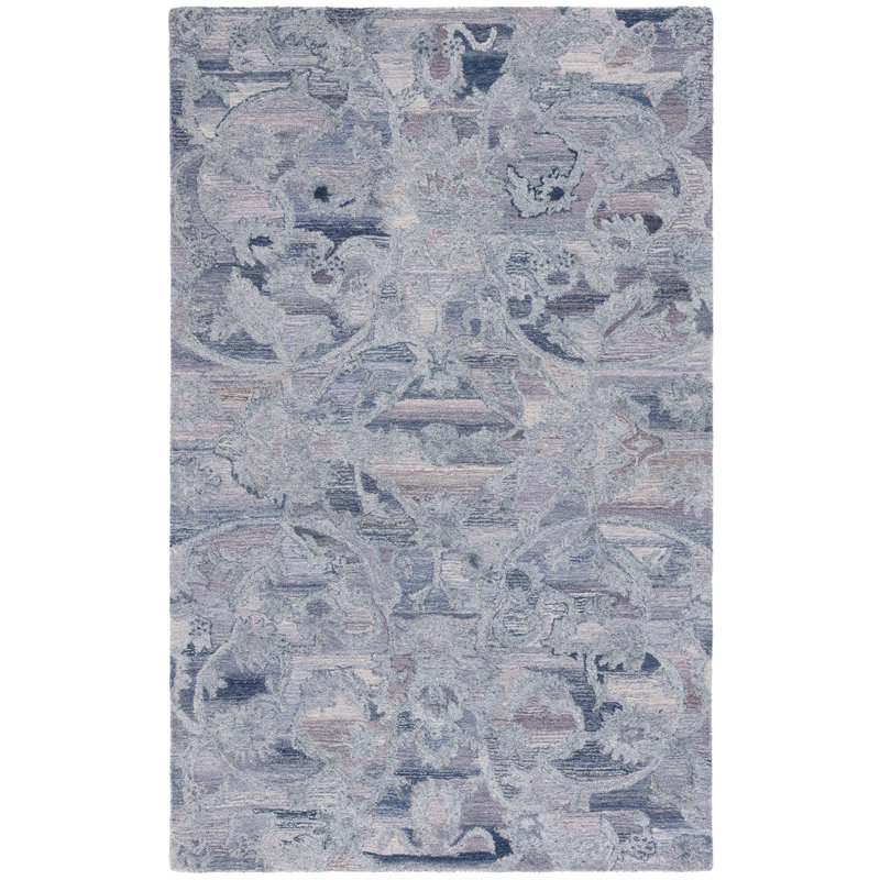Tapis floral performance performance touffeté Anine, Rectangle 6 pi x 9 pi