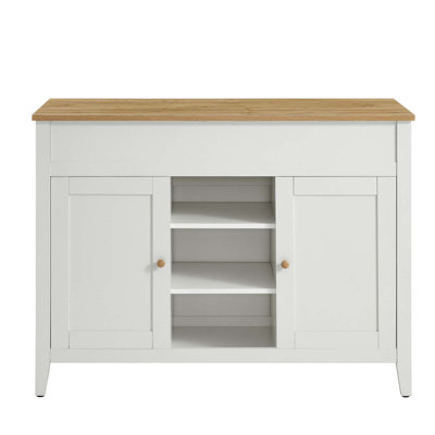 Garland Kitchen Island In Oak White