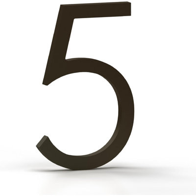 Mega Handles Outdoor House Numbers | Wall Mounted Heavy Duty Metal Address Numbers | Durable Modern Design with Mounting Hardware Included