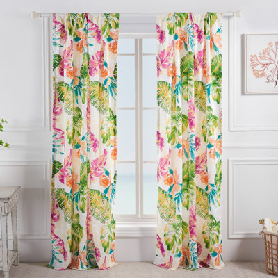 Tropics Punch Microfiber Curtain Panels