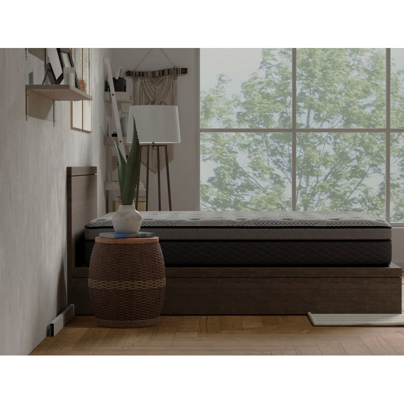 Matelas hybride mi-ferme 12 po avec ressorts ensachés, Lit simple