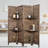 Ventimiglia Rustic Shutter 4-panel Room Divider W/ Shelve-1927260066-1931105635