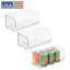 Bacs de rangement empilables à devant ouvert - Rangement pour la cuisine et le garde-manger - Rangement pour collations ou conserves