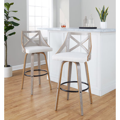 Swivel Upholstered Counter Stool