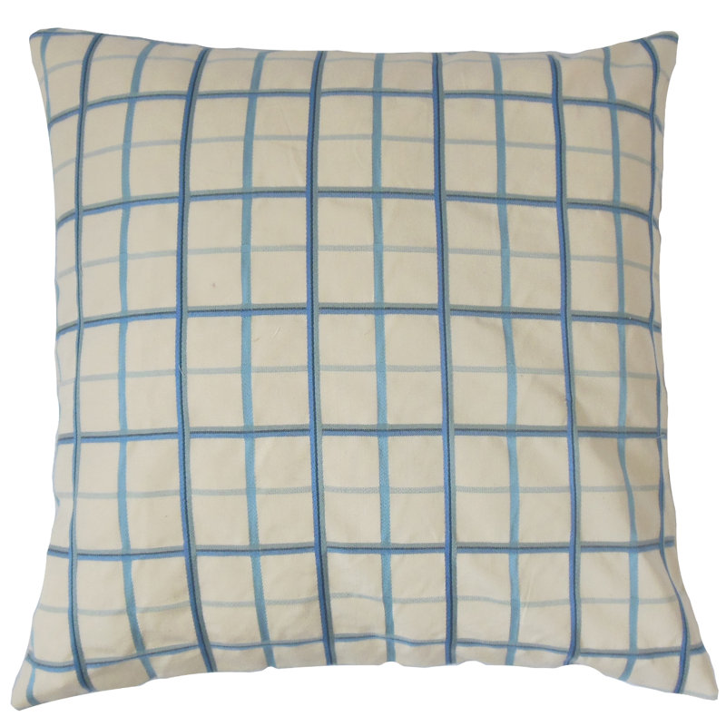 Coussin décoratif en coton écossais ismene, 20 po x 20 po