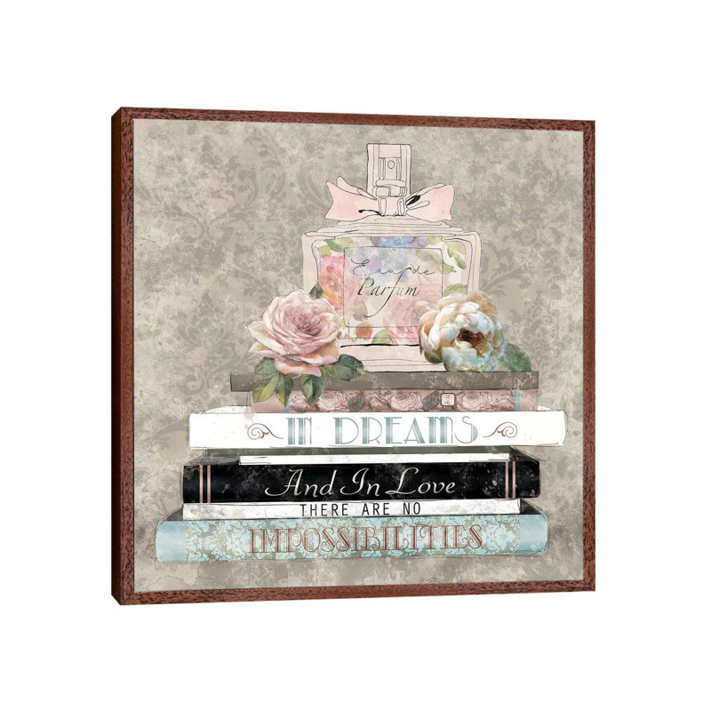 Perfume Dreams by Carol Robinson - Painting on Canvas, 66.04 cm H x 66.04 cm W, Classic Brown Wood Framed