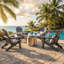  Chaise de patio pliante en plastique Adirondack-1646960310