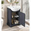 20-Inch Bathroom Vanity with Ceramic Sink, Freestanding Single Vanity Set